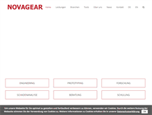 Tablet Screenshot of novagear.ch